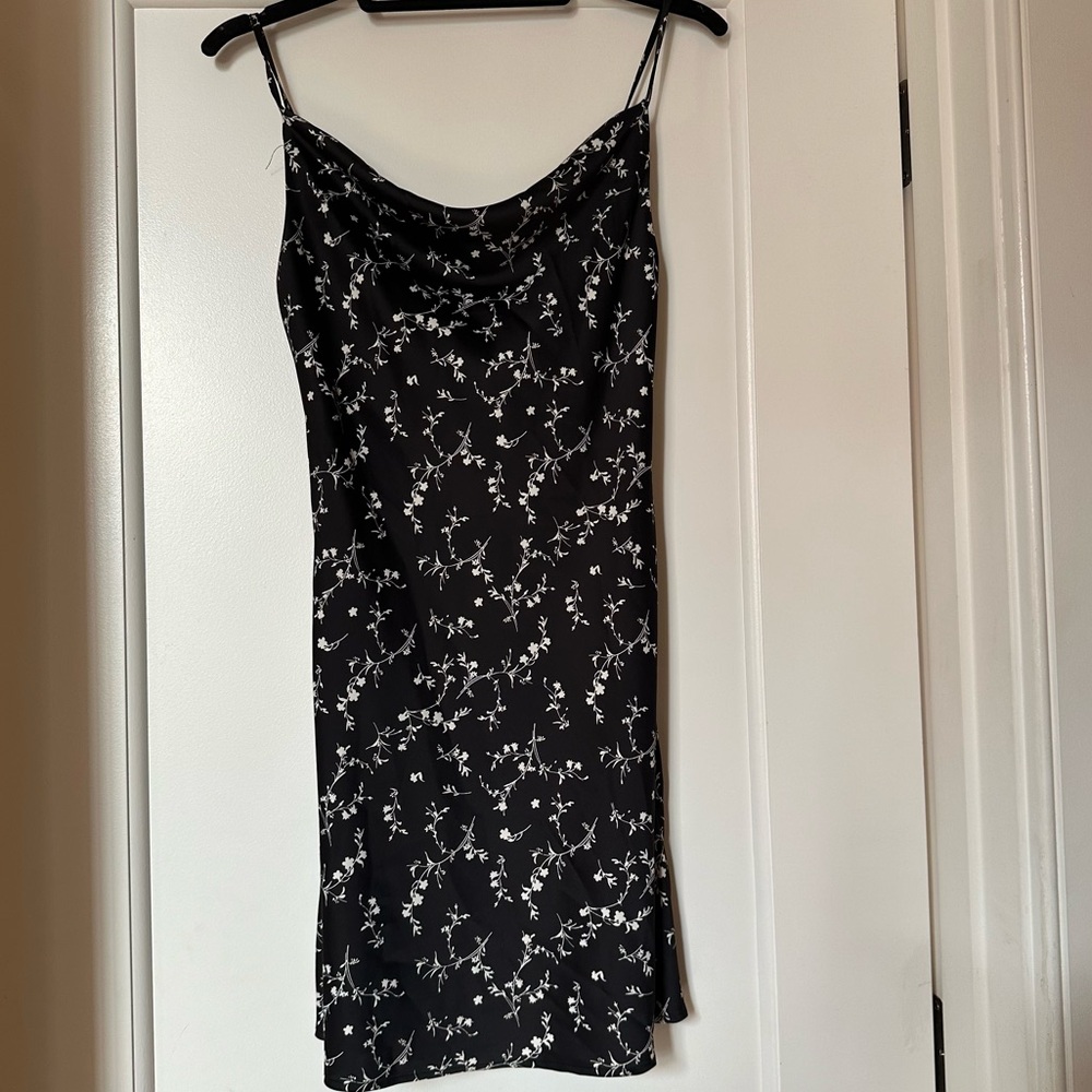 Urban Outfitters Satin Floral Dress